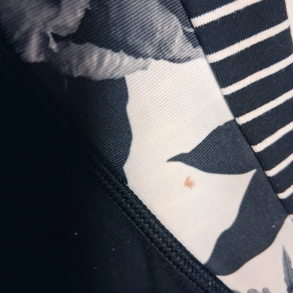 Lululemon Black Athletic Shorts with Floral Waistband - Picture 3 of 4